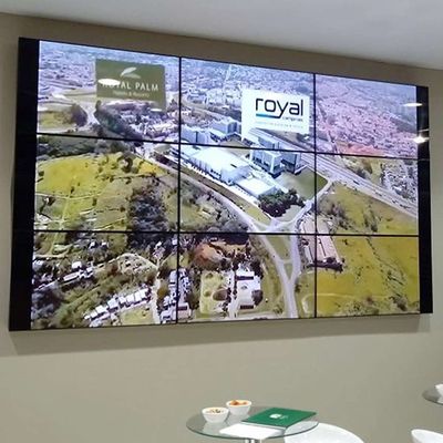 Indoor Splicing LCD Monitors Wifi/3G/4G/USB Supported LCD Display Screen 3x3 Video Wall LCD Media Screen