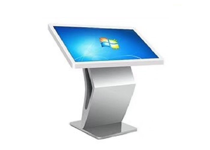 Floor Stand Indoor Advertising 500cd/m2 Touch Screen Information LCD Digital Signage Kiosk
